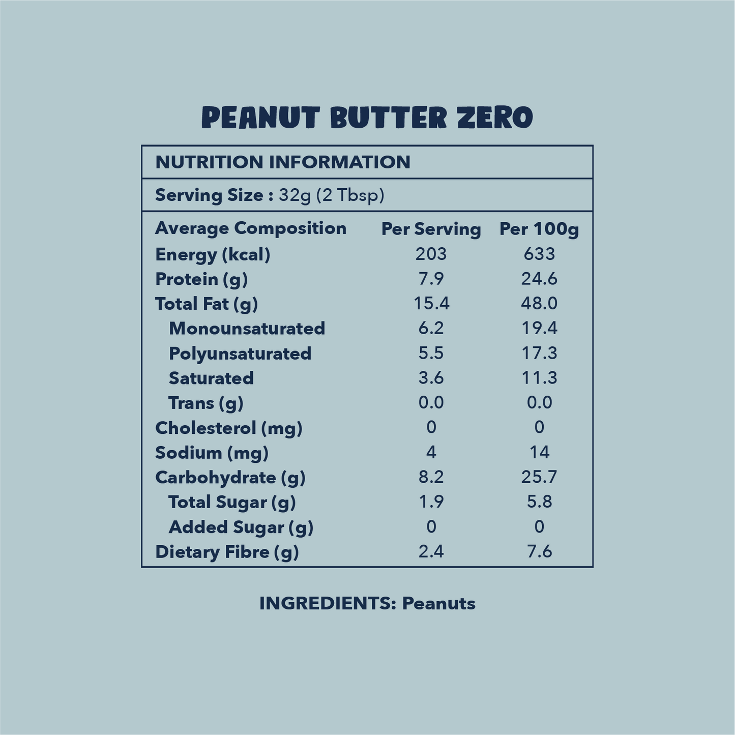 Smooth Peanut Butter Zero 380g