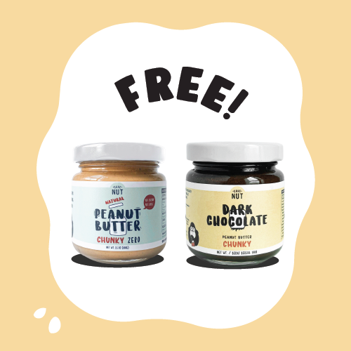 Chunky Peanut Butter Zero (100g) + Chunky Dark Chocolate Peanut Butter (100g)