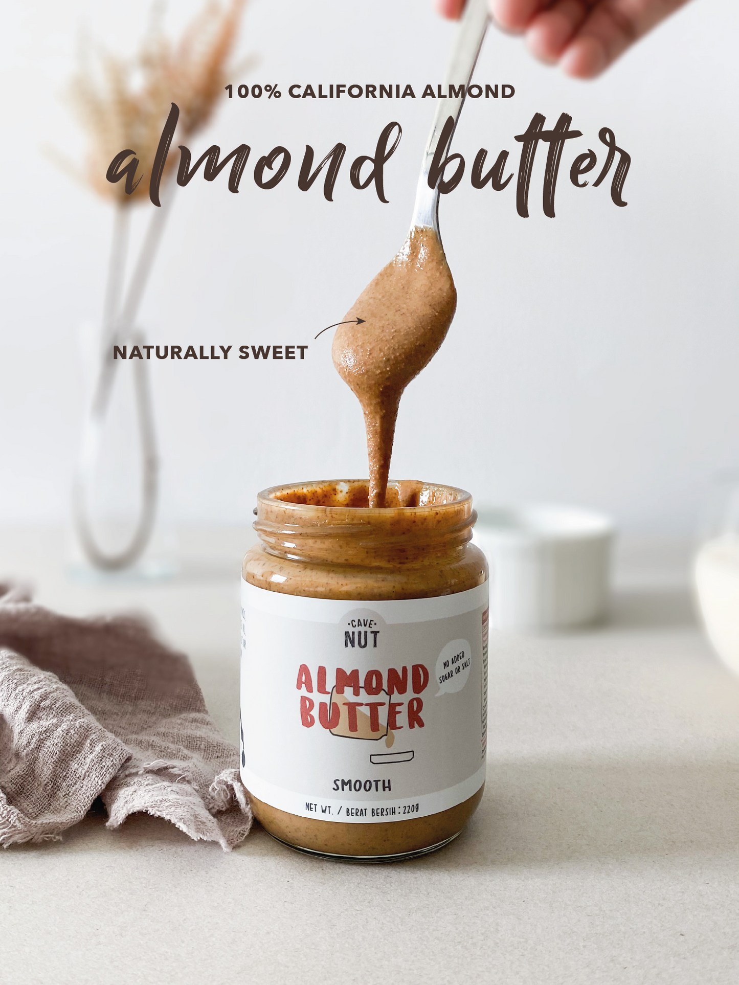 Smooth Almond Butter 220g